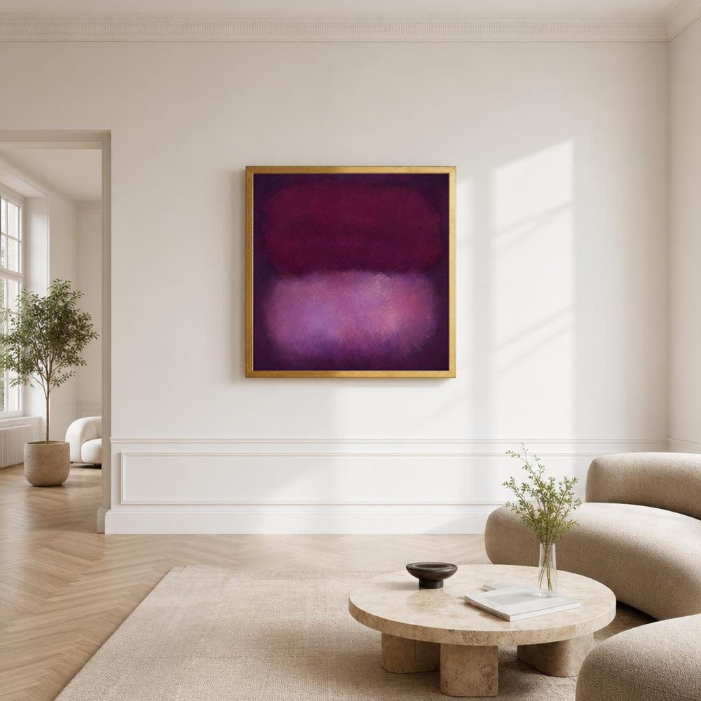 Mark Rothko Deep Purple and Light Purple Color Field Canvas Wall Art
