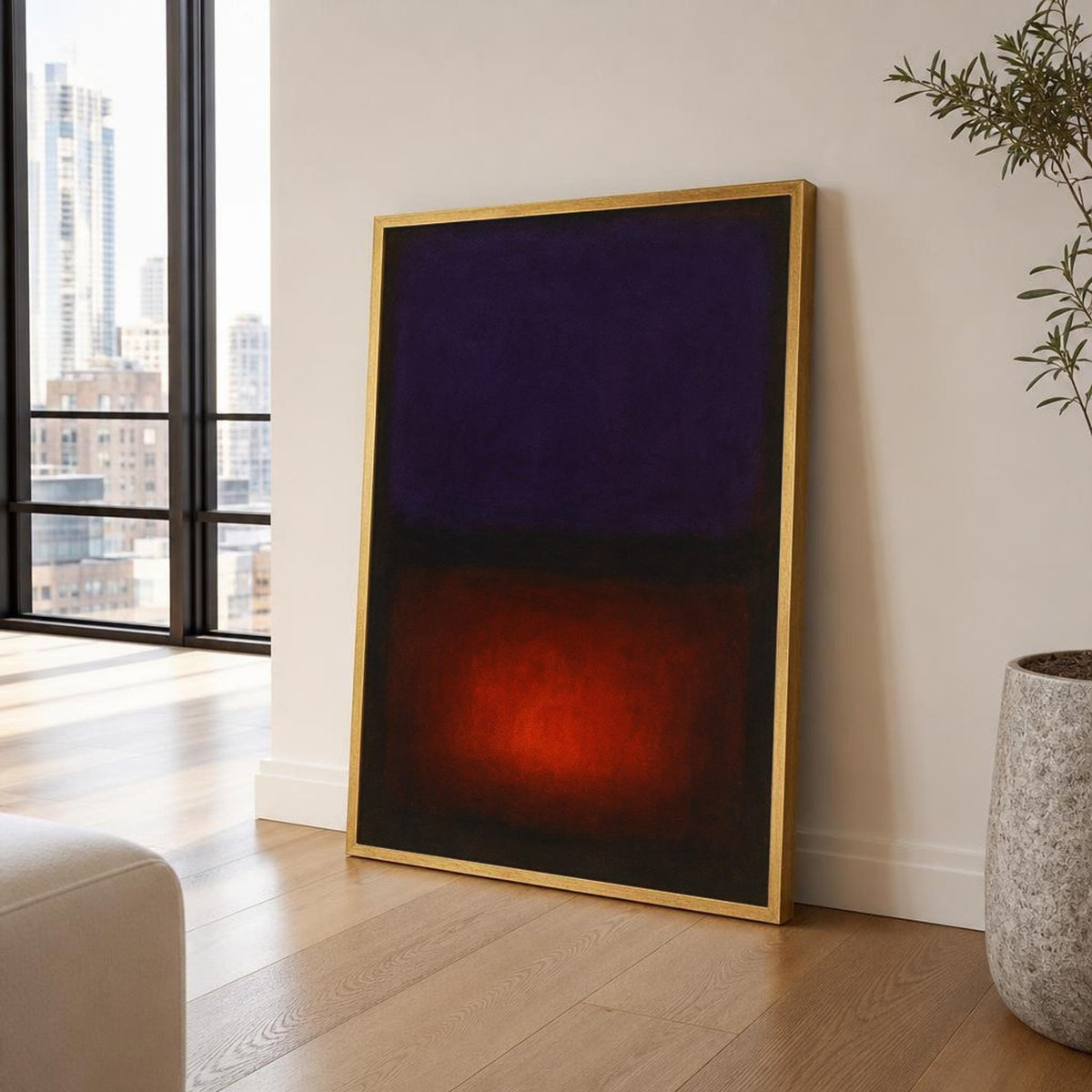 Mark Rothko Purple and Red Color Field Canvas Wall Art
