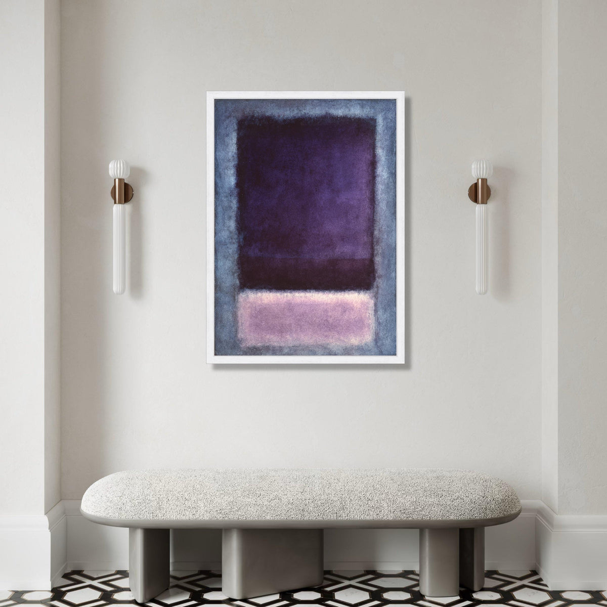 Abstract Purple Hues Canvas Print, Modern Color Field Art, Contemporary Home Decor