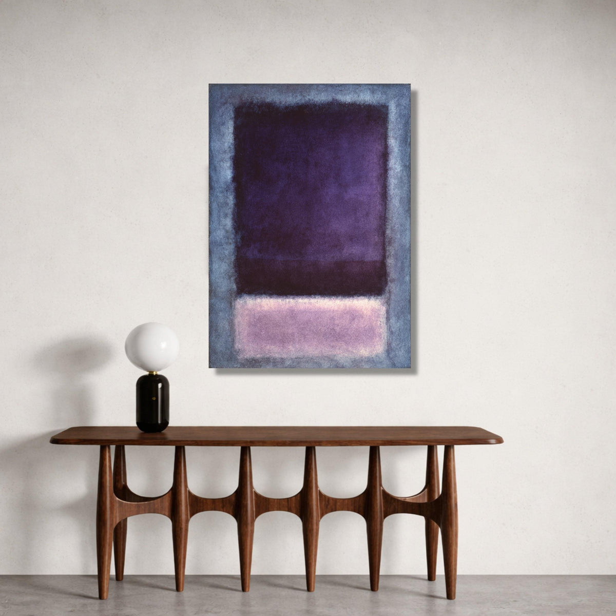 Abstract Purple Hues Canvas Print, Modern Color Field Art, Contemporary Home Decor