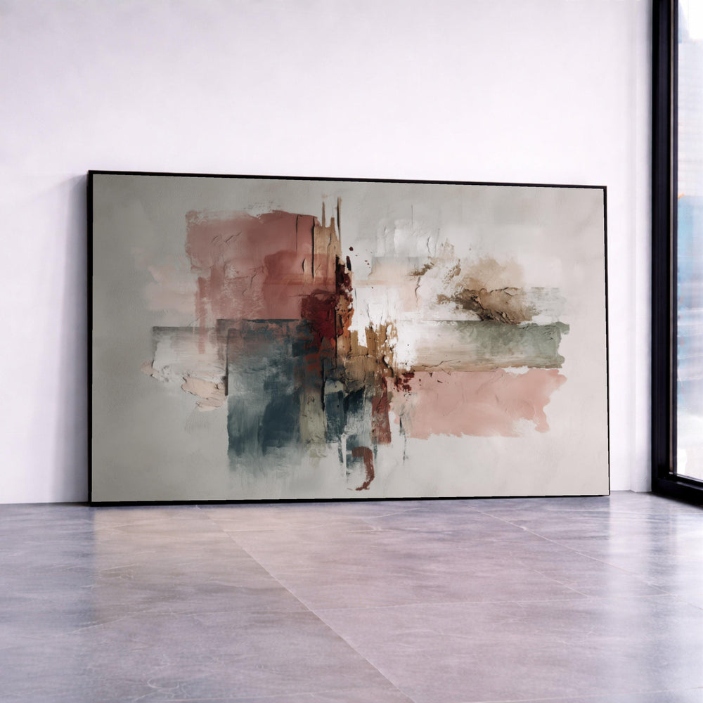 Abstract Earth Tones Canvas Print, Modern Neutral Wall Art, Contemporary Home Decor
