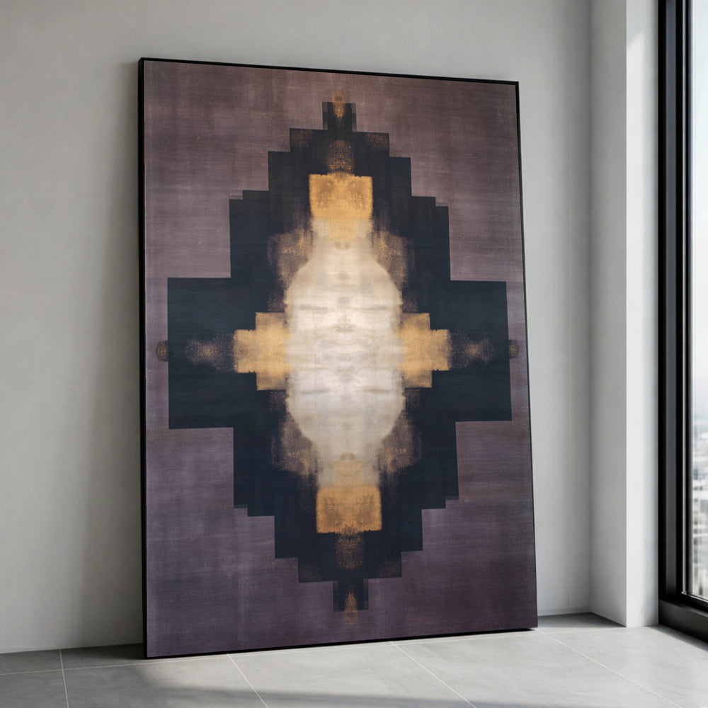 Abstract Geometric Canvas Wall Art, Modern Neutral Tones, Artistic Home Decor, Contemporary Canvas Print, Shape Design Canvas Print Art