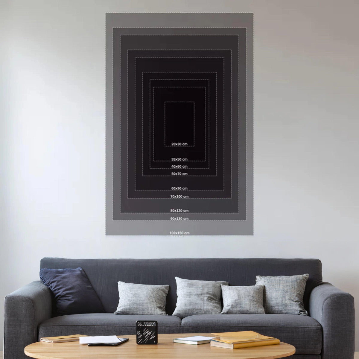 Modern Abstract Canvas Wall Art, Color Blocks Painting, Contemporary Home Decor, Geometric Art Print, Ready to Hang Canvas Canvas Print Art