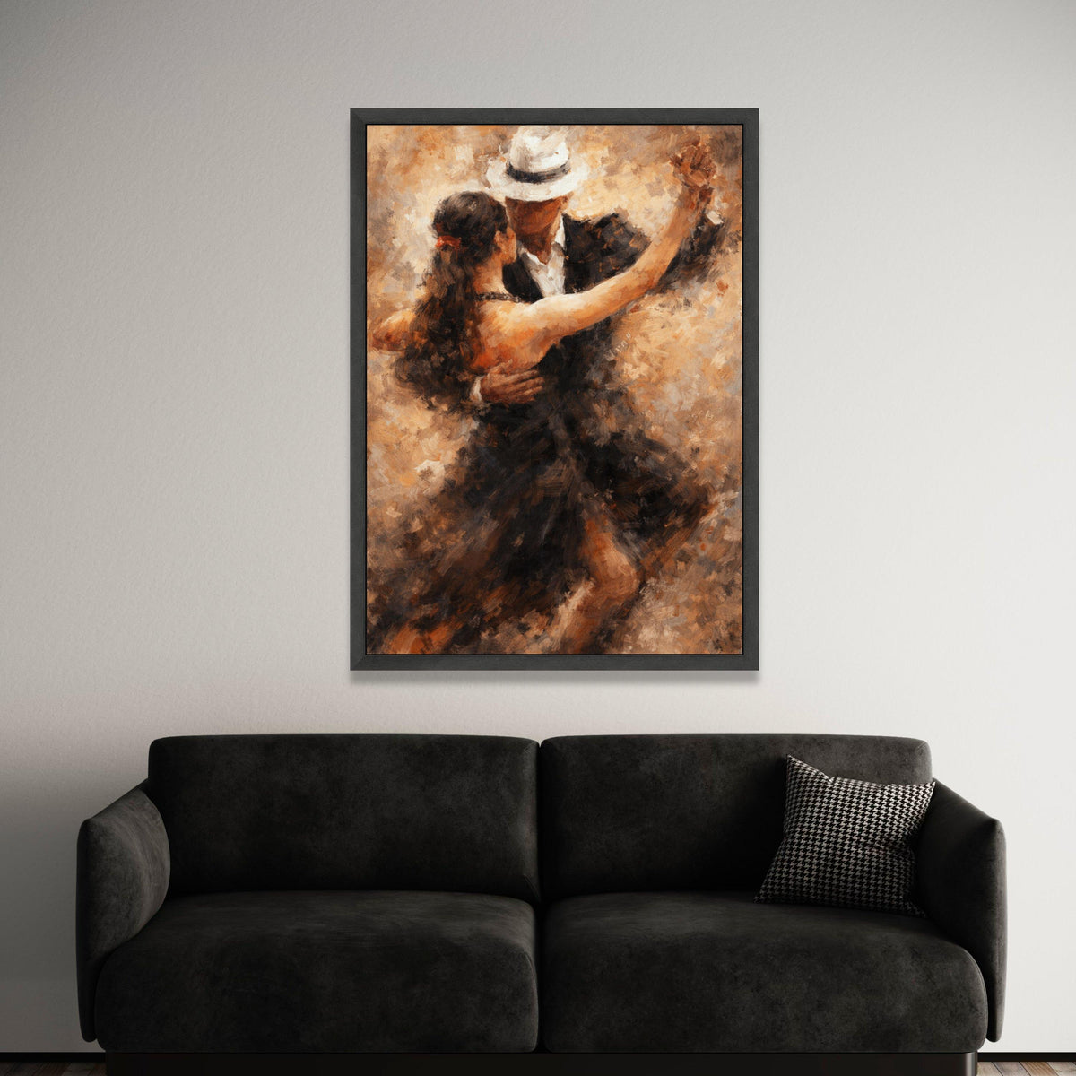 Elegant Tango Dance Couple Canvas, Romantic Ballroom Wall Art, Vintage Style Dance Scene, Classic Dance Poster, Home Decor Luxury Home Decor