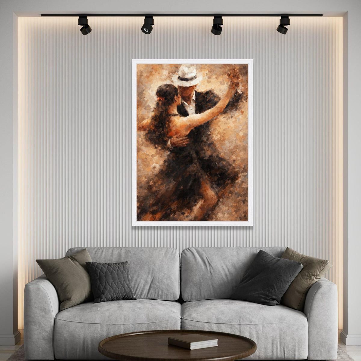 Elegant Tango Dance Couple Canvas, Romantic Ballroom Wall Art, Vintage Style Dance Scene, Classic Dance Poster, Home Decor Luxury Home Decor