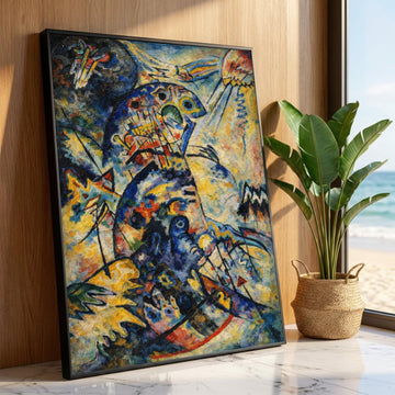 Abstract Colorful Fish Canvas Wall Art, Modern Expressionist Painting, Vibrant Ocean Life Decor, Bold Artistic Home Luxury Home Decor