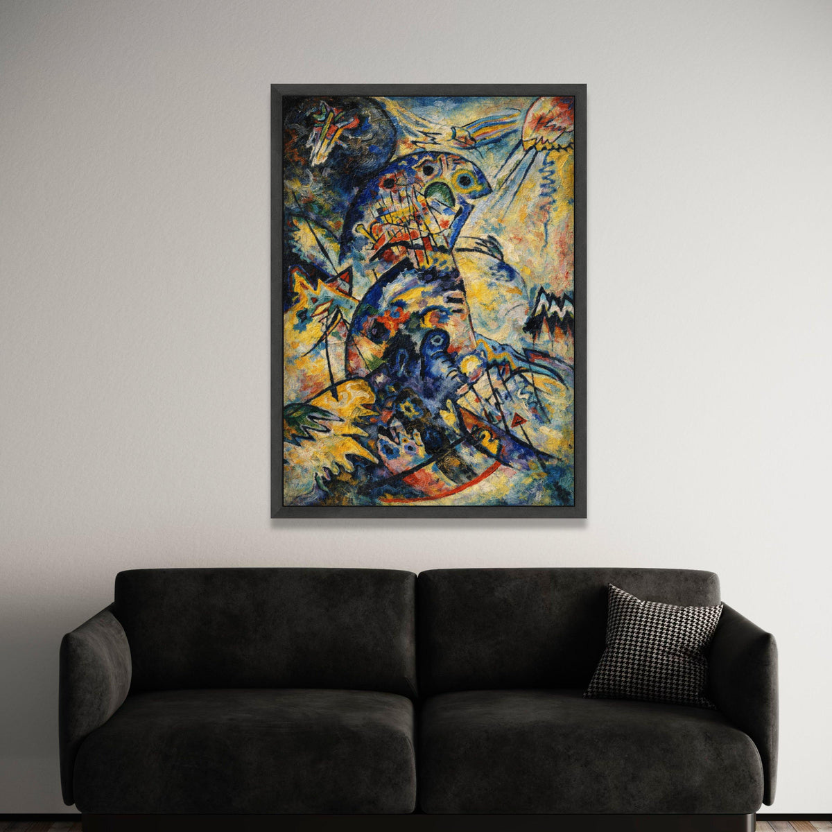 Abstract Colorful Fish Canvas Wall Art, Modern Expressionist Painting, Vibrant Ocean Life Decor, Bold Artistic Home Luxury Home Decor