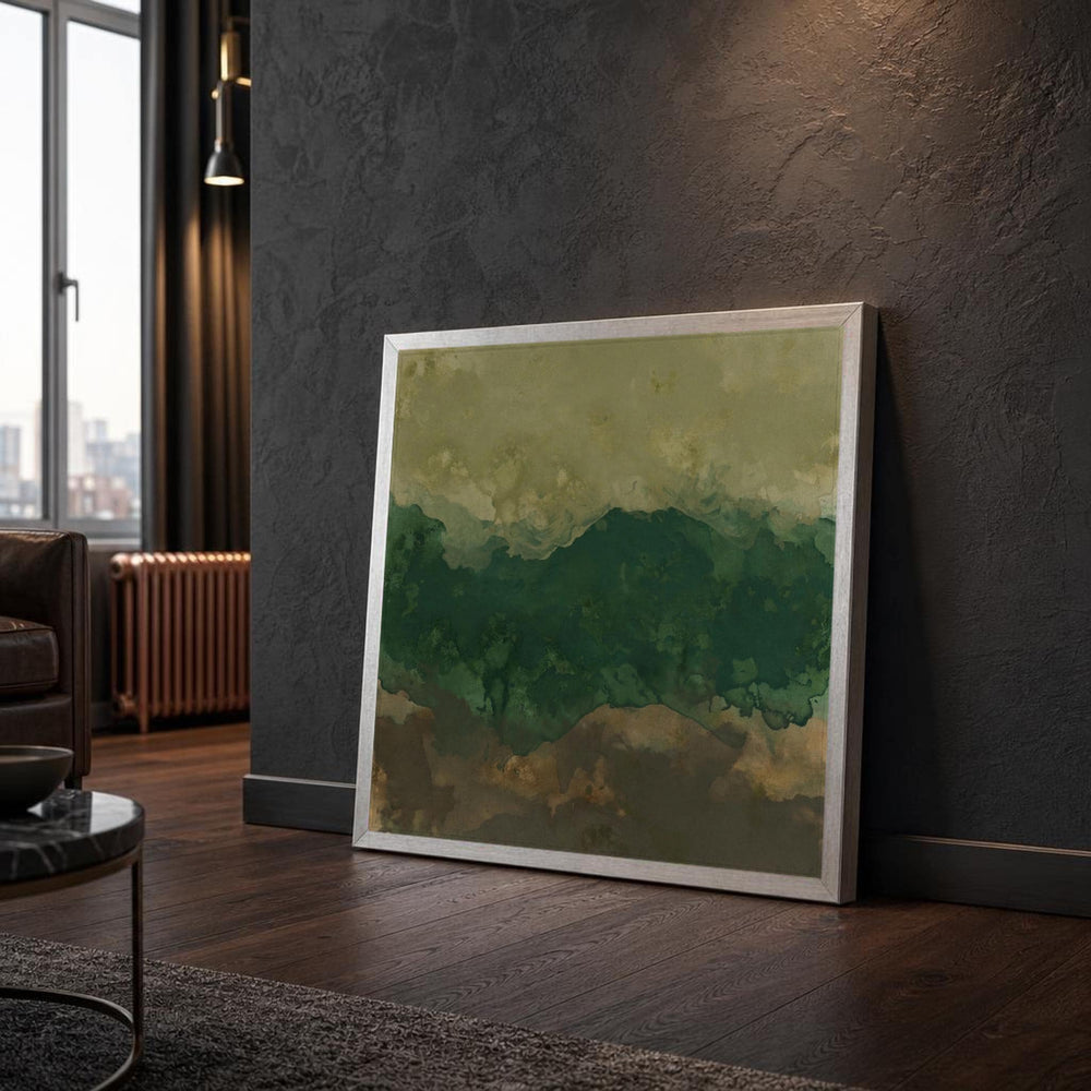 Abstract Landscape Canvas Wall Art, Neutral Tones Minimalist, Calm