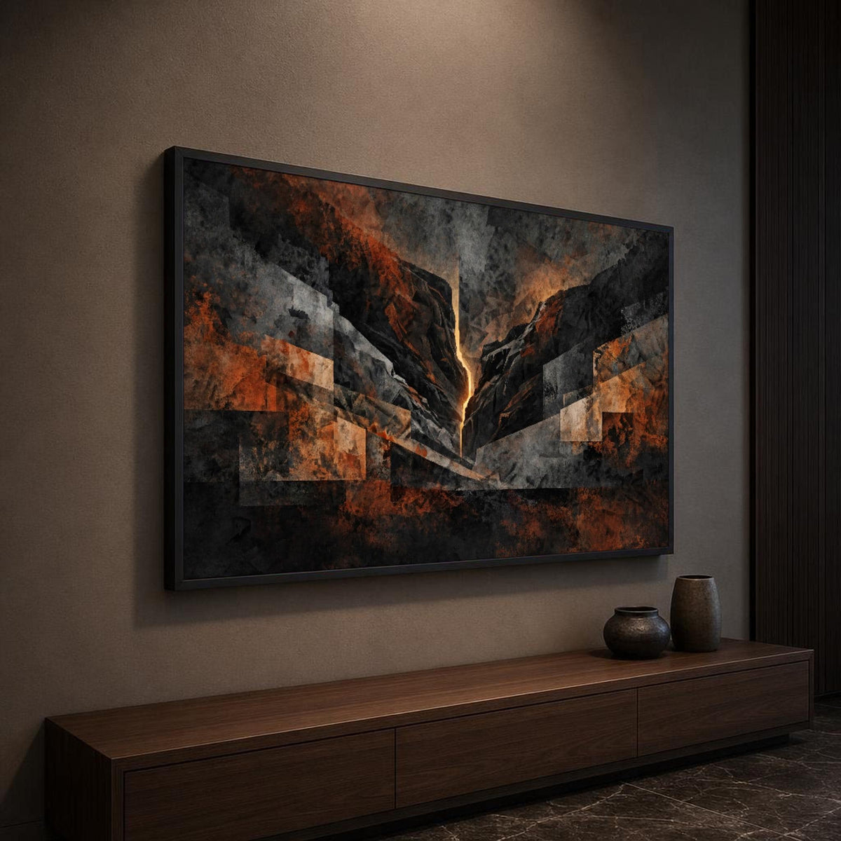 Neutral and Earthy Toned Abstract Palette Canvas Wall Art, Modern, Modern Minimalist Abstract