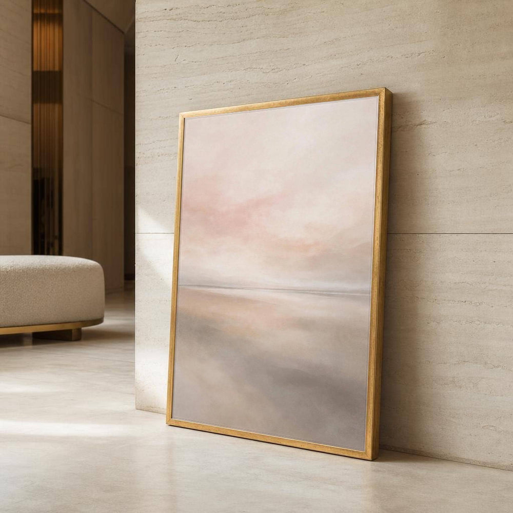 Neutral Toned Abstract Earthy Palette Canvas Wall Art, Modern Minimalist Abstract