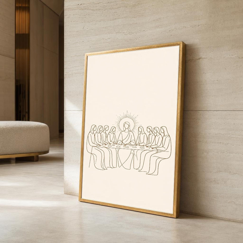 Last Supper Religious Canvas Wall Art, Christian Sacred, Christian Sacred Art