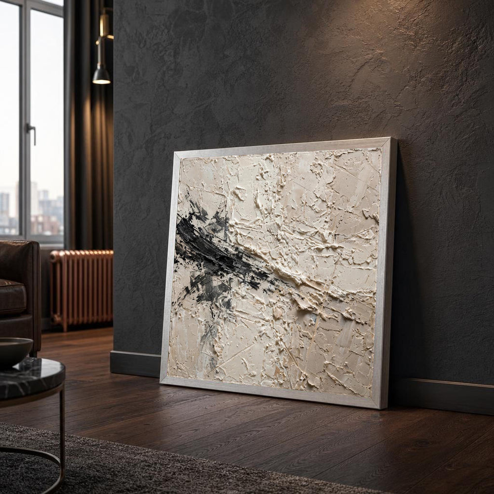Neutral Tones Abstract Canvas Wall Art, Neutral Tones Minimalist, Modern Minimalist Abstract