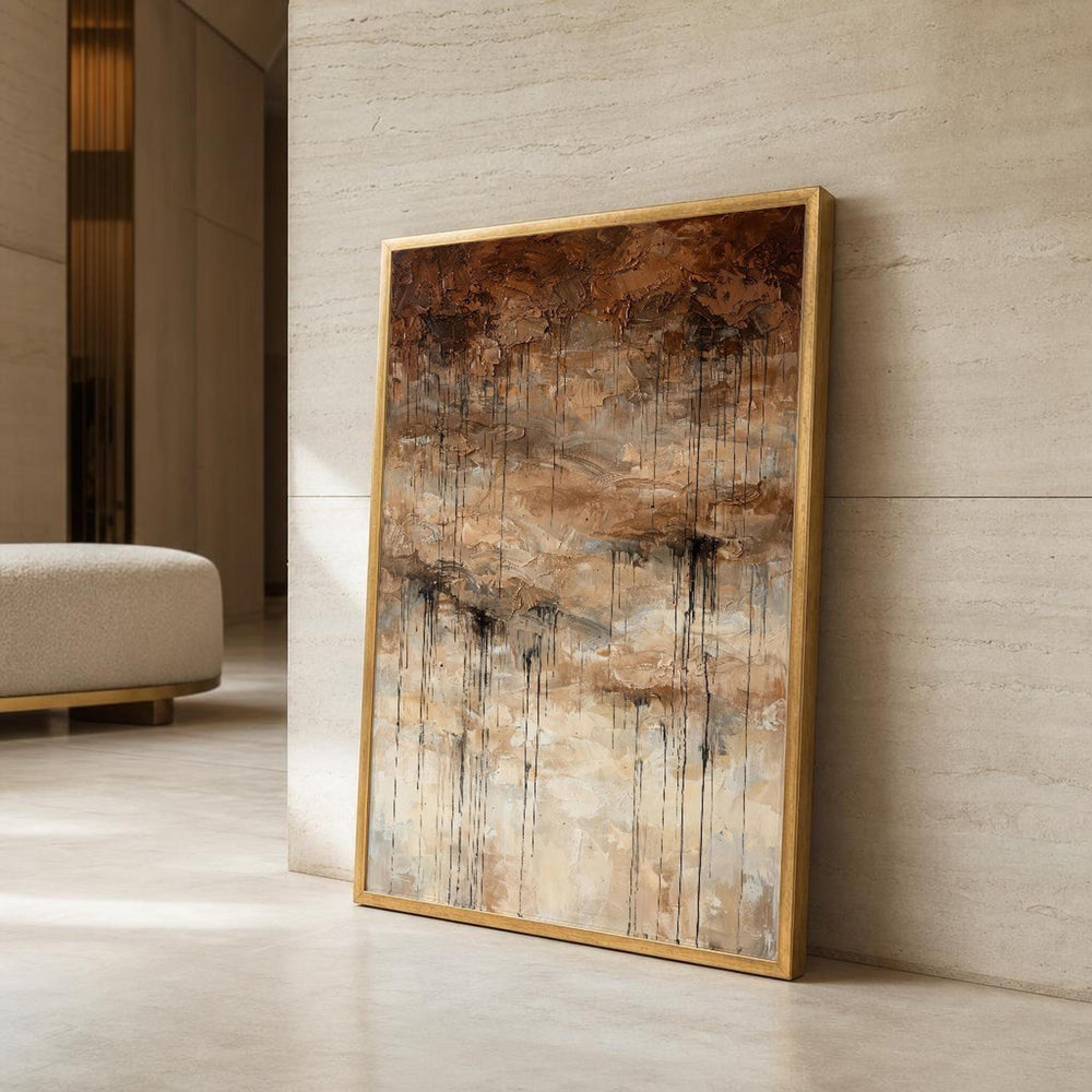 Abstract Canvas Wall Art, Dripping Paint
