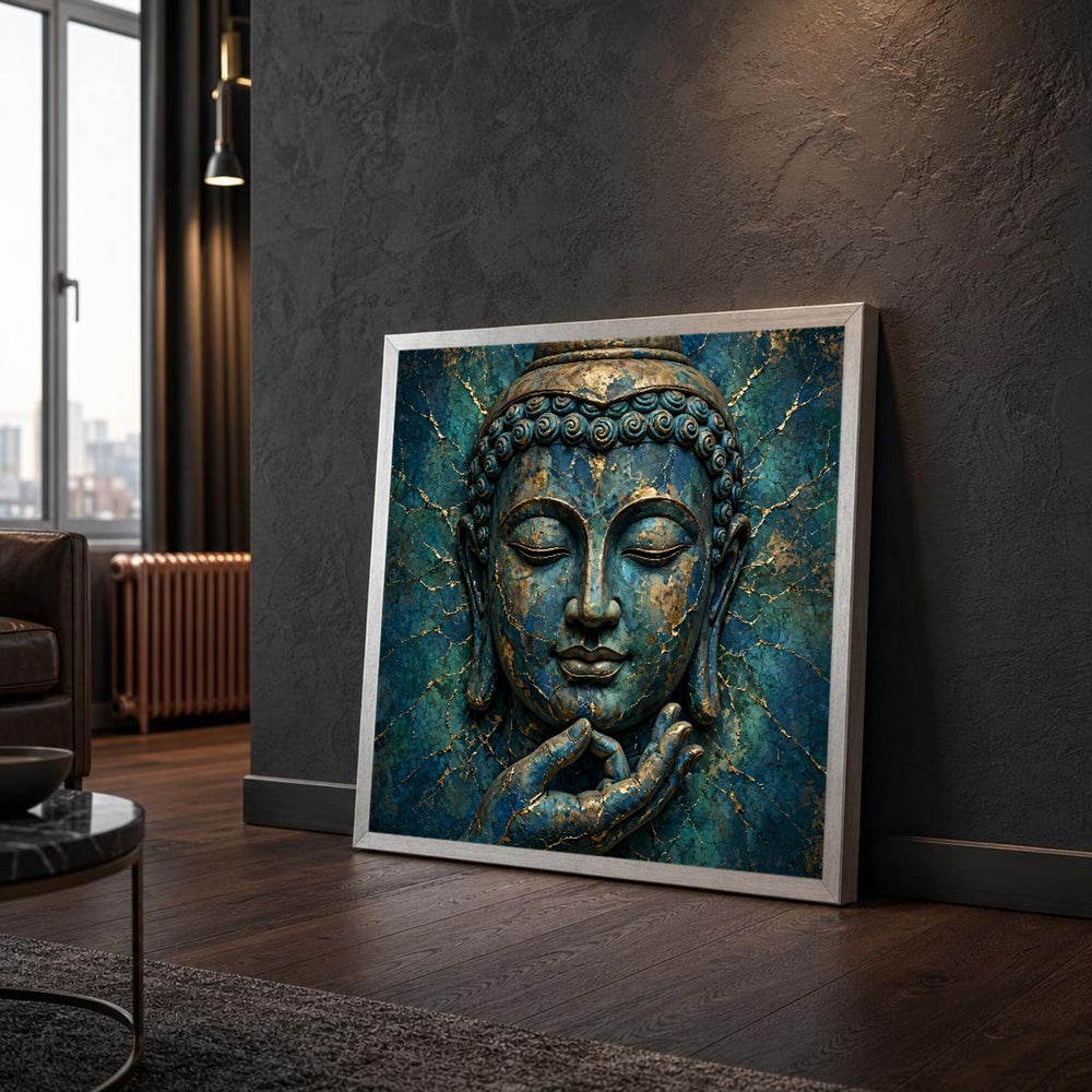 Buddha Canvas Wall Art, Serene, Buddhist Meditation Art