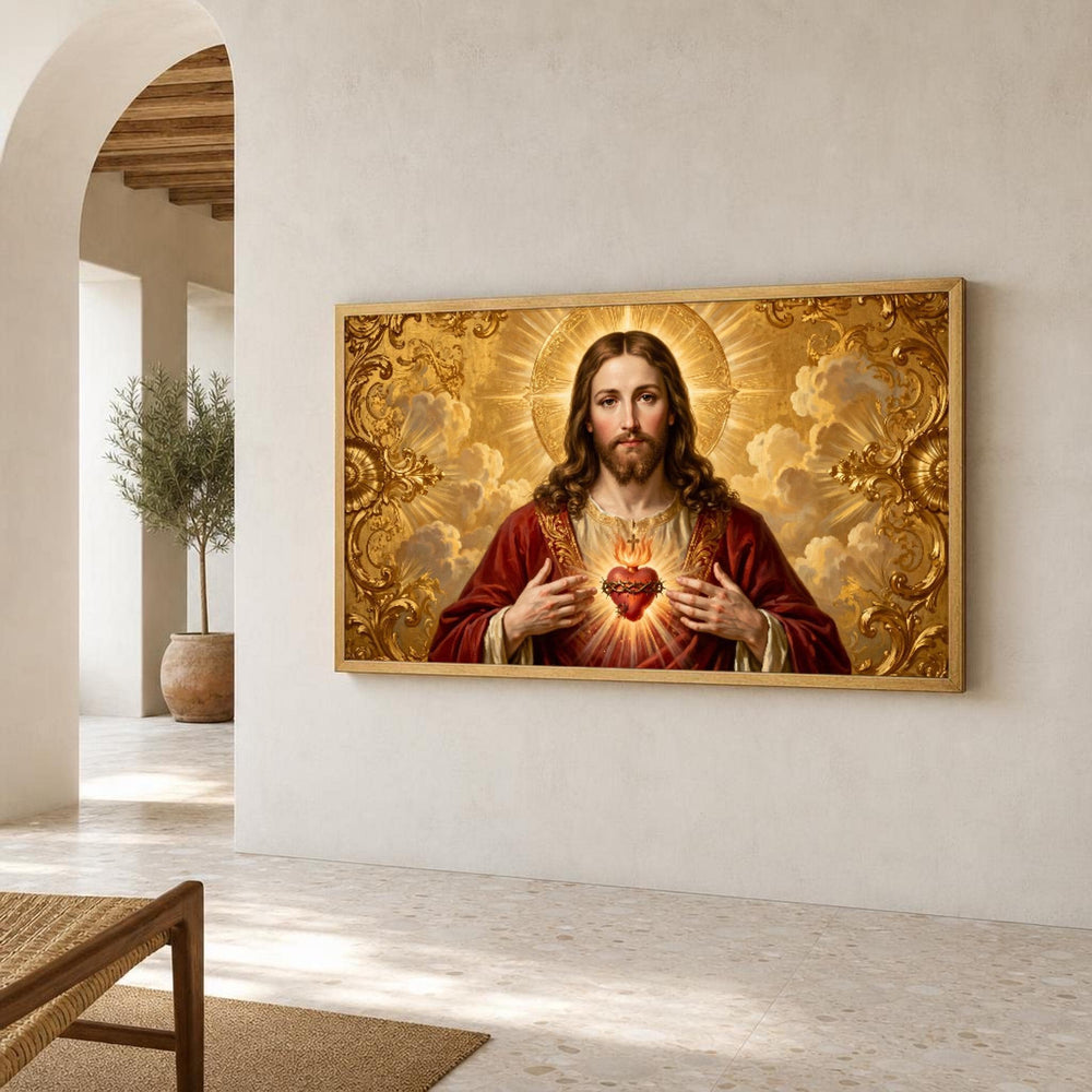 Jesus Christ Canvas Wall Art, Christian Sacred, Sacred