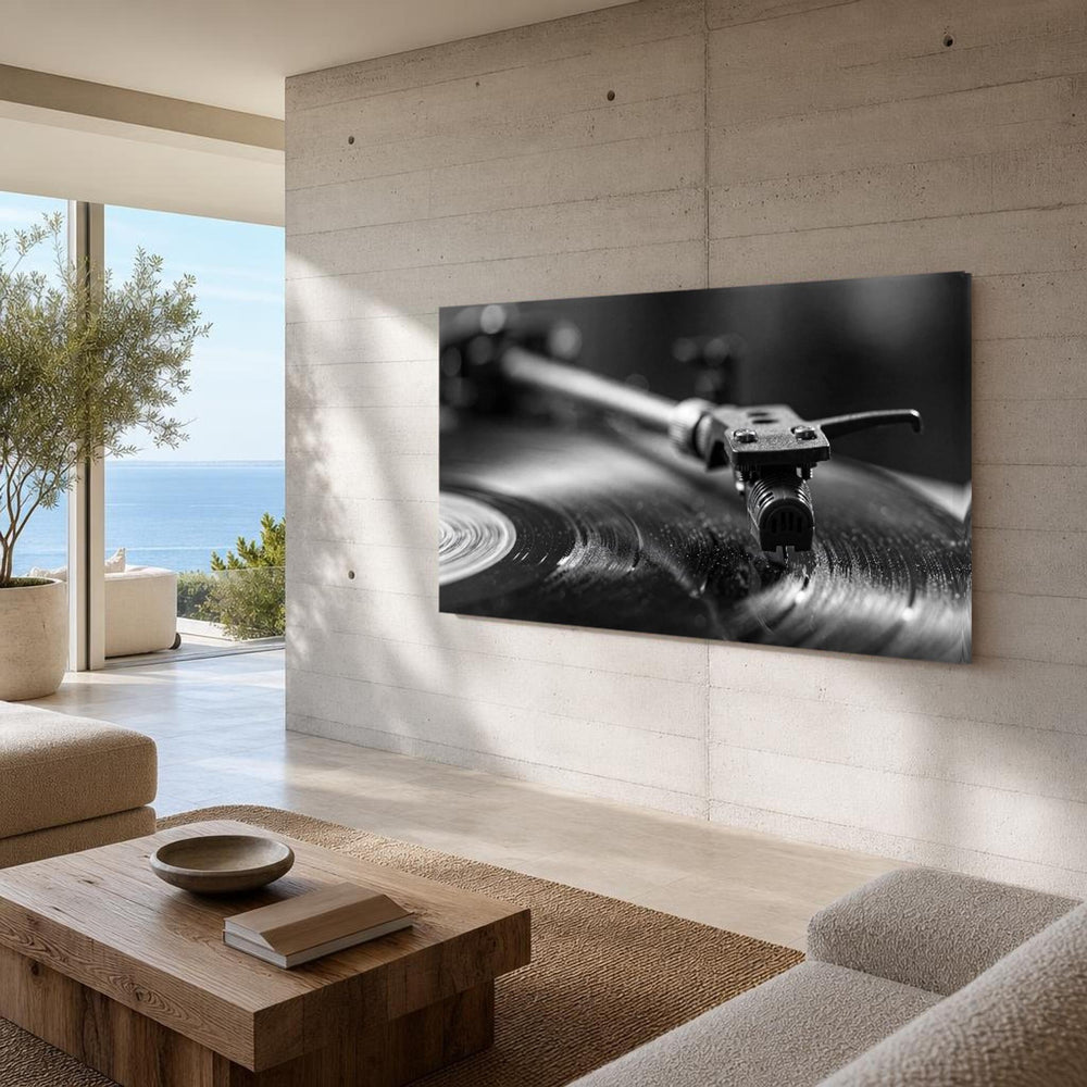 Turntable Canvas Wall Art, Modern, Music