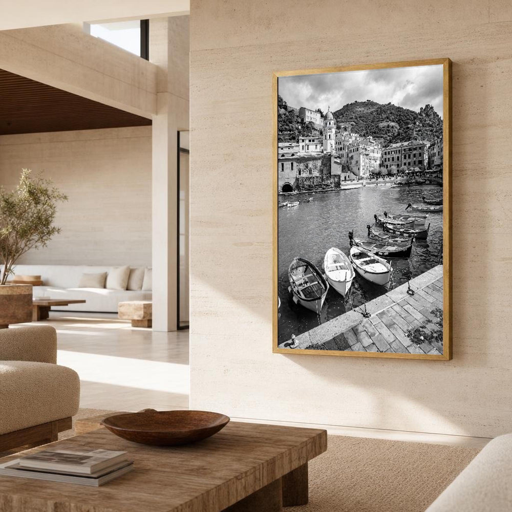 Boats on Water Canvas Wall Art, Coastal, Realistic