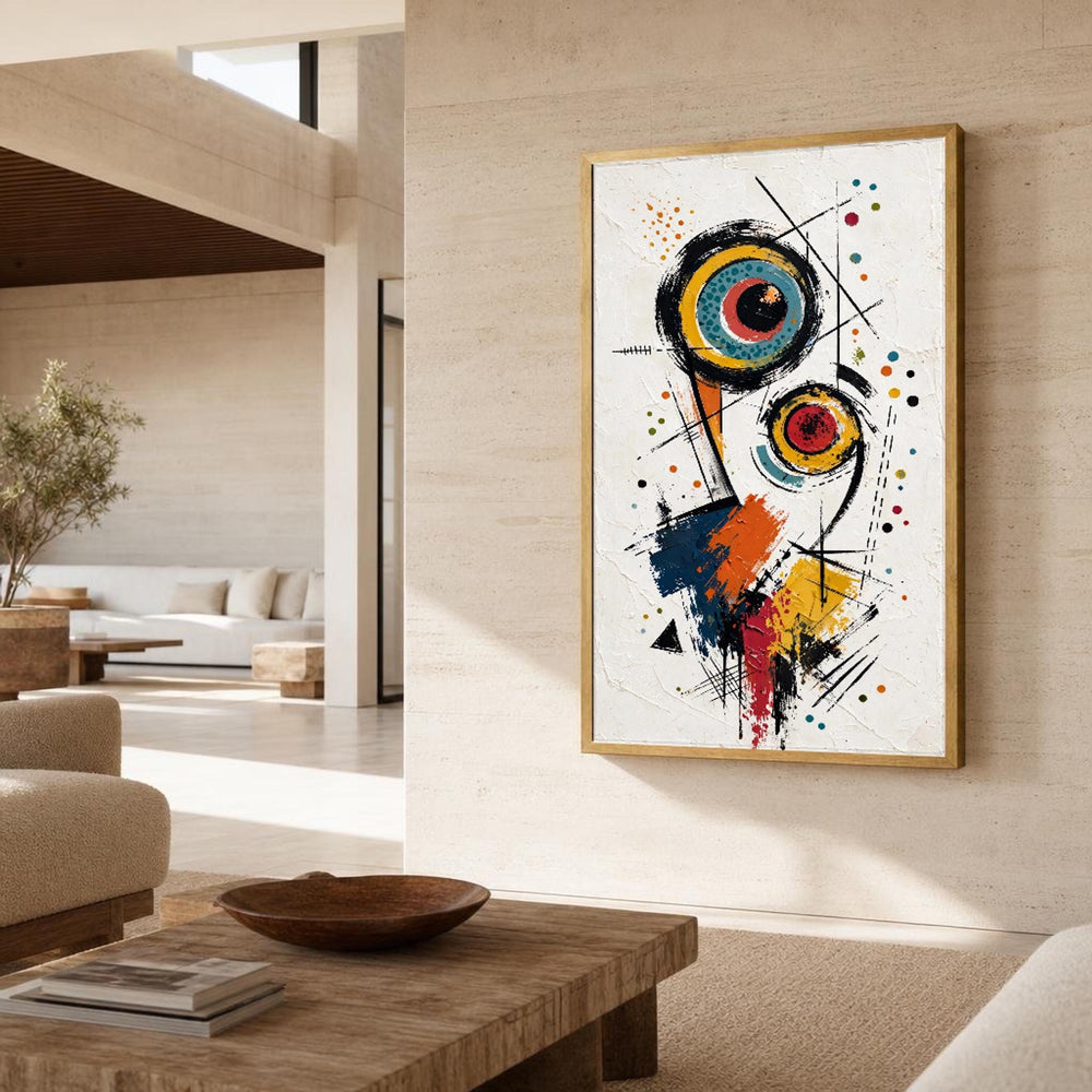 Abstract Shapes Canvas Wall Art, Modern