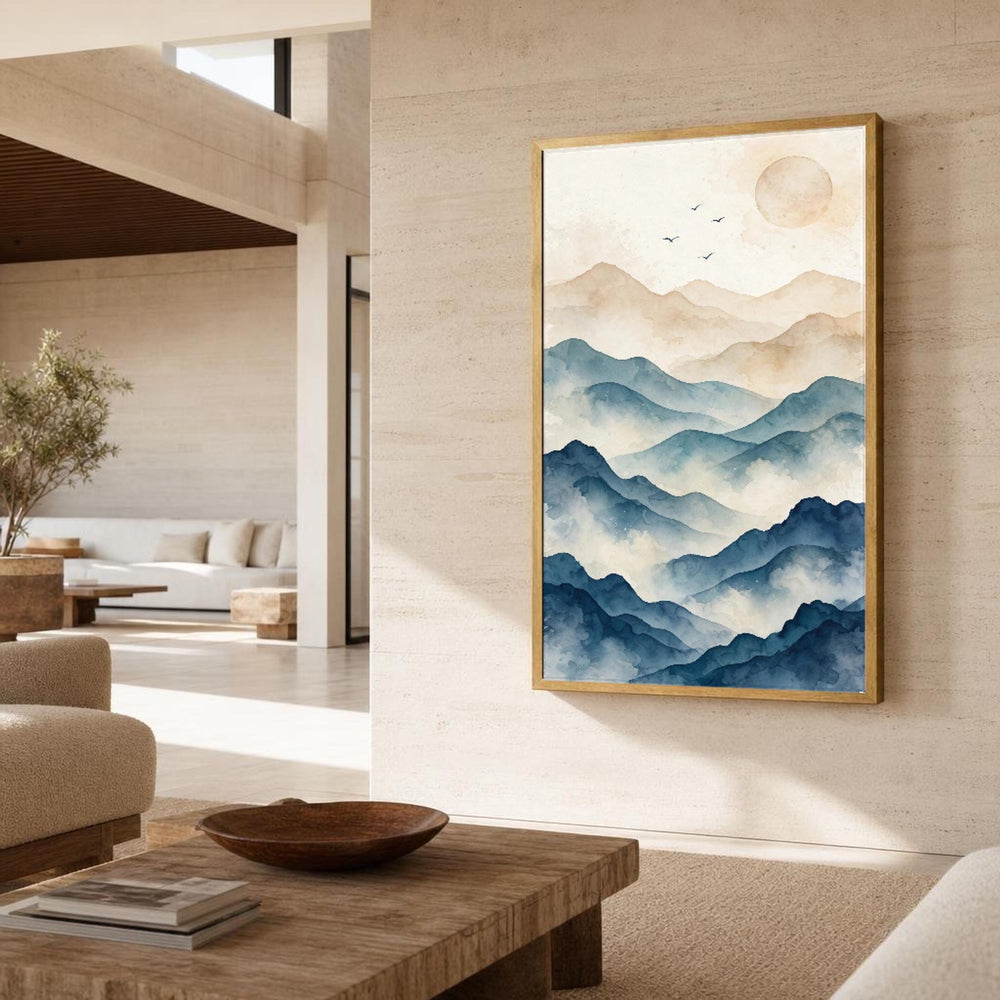 Mountain Landscape Canvas Wall Art, Calm