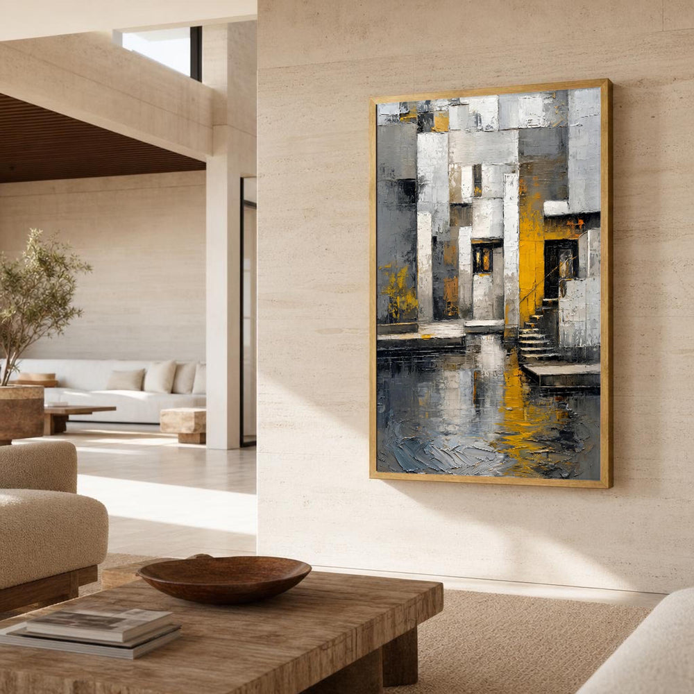 Abstract Architecture Canvas Wall Art, Modern