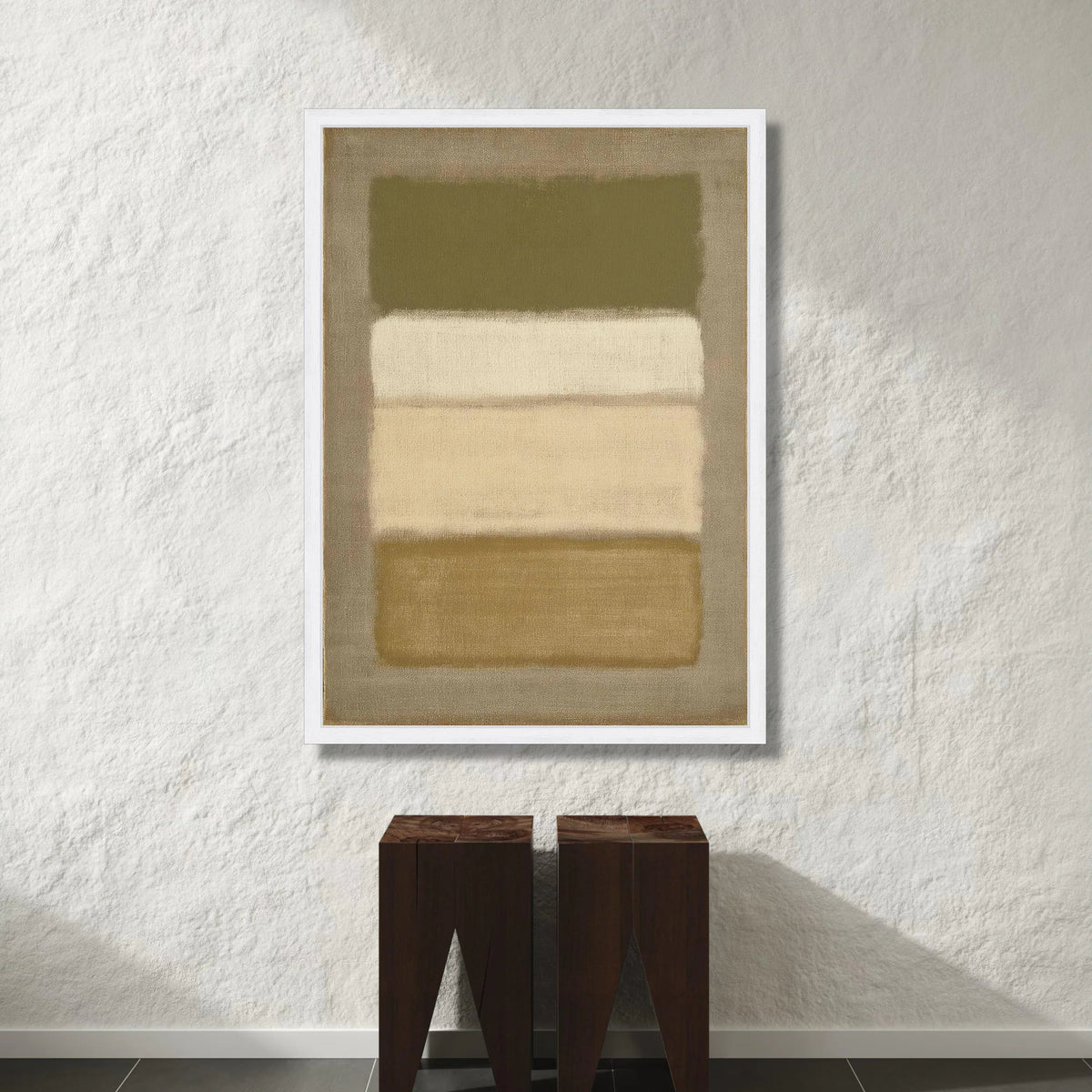 Earth Tone Abstract Canvas, Modern Minimalist Wall Art, Neutral Color Blocks Canvas, Contemporary Home Decoration, Soft Canvas Print Art