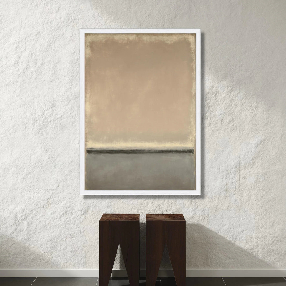 Minimalist Color Field Canvas Wall Art, Abstract Neutral Tones, Modern Home Decoration, Contemporary Artistic Canvas Canvas Print Art