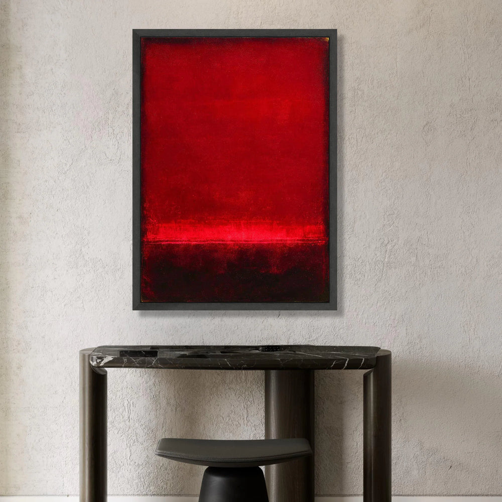 Bold Red Abstract Canvas Wall Art, Modern Minimalist Painting, Vibrant Color Block Canvas, Contemporary Home Decoration Canvas Print Art
