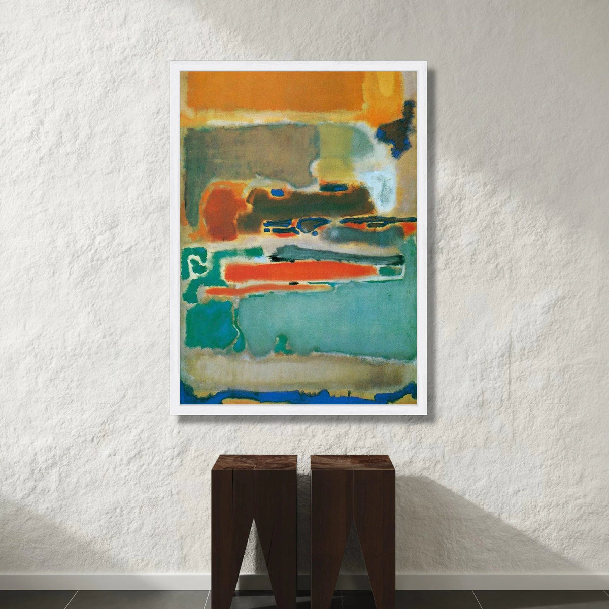 Abstract Color Block Canvas, Modern Wall Art, Contemporary Home Decoration, Vibrant Geometric Canvas, Living Room Accent Canvas Print Art