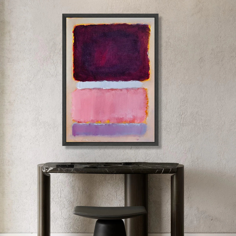 Abstract Color Block Canvas Wall Art, Modern Home Decoration, Contemporary Purple and Pink Canvas, Bold Living Room Wall Canvas Print Art