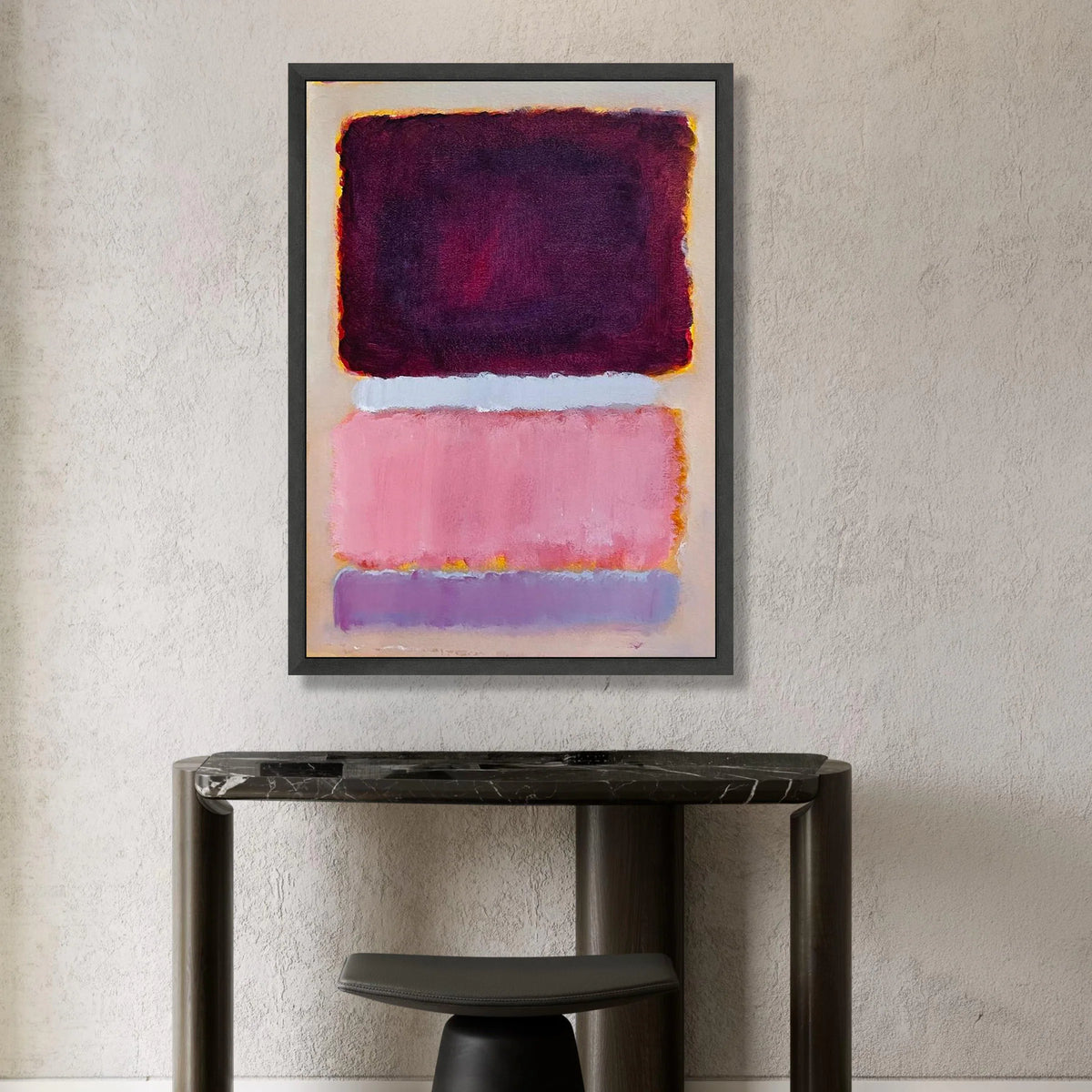 Abstract Color Block Canvas Wall Art, Modern Home Decoration, Contemporary Purple and Pink Canvas, Bold Living Room Wall Canvas Print Art