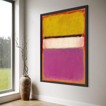 Abstract Color Block Canvas Wall Art, Modern Geometric Design, Vibrant Home Decoration, Contemporary Canvas Painting Print Art