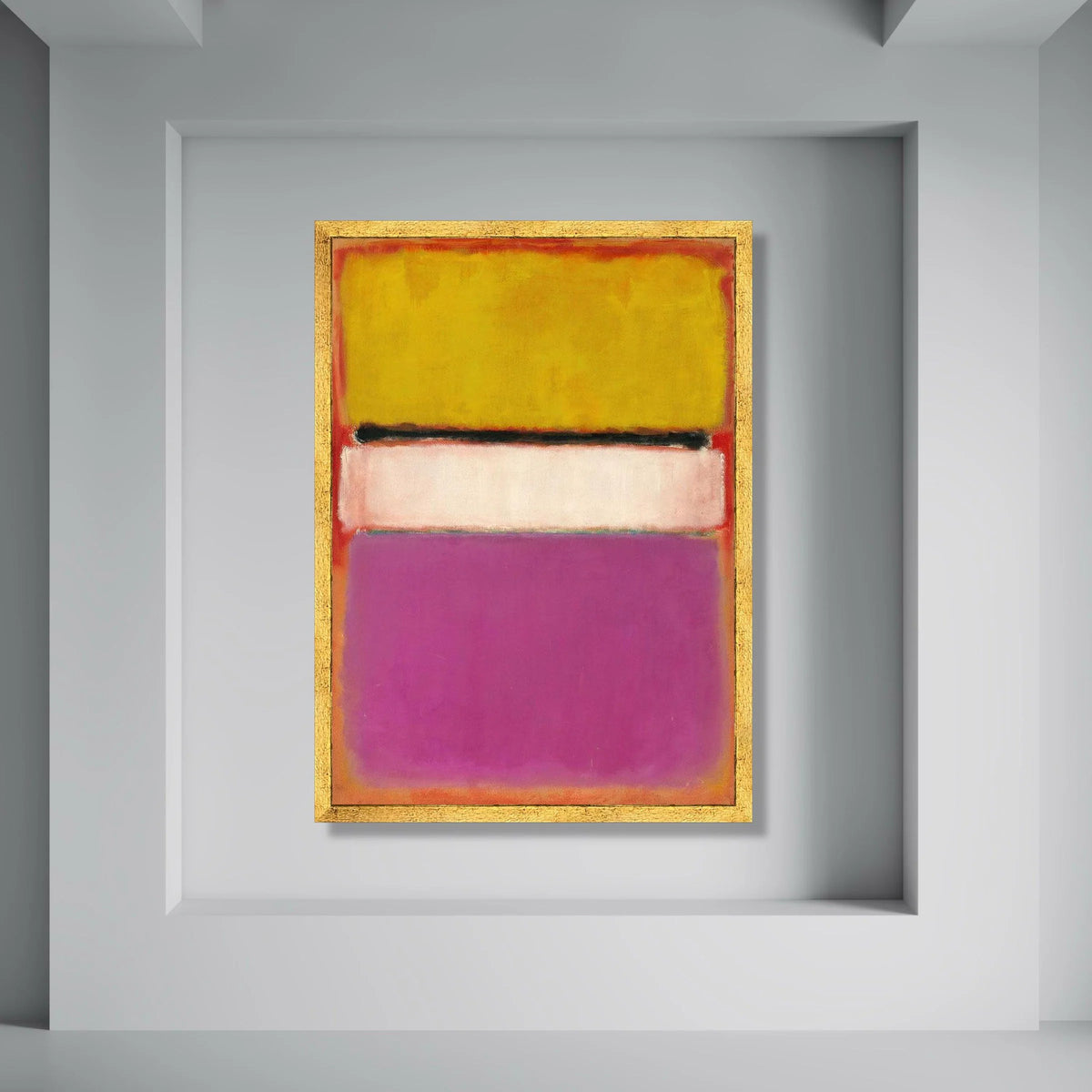 Abstract Color Block Canvas Wall Art, Modern Geometric Design, Vibrant Home Decoration, Contemporary Canvas Painting Print Art