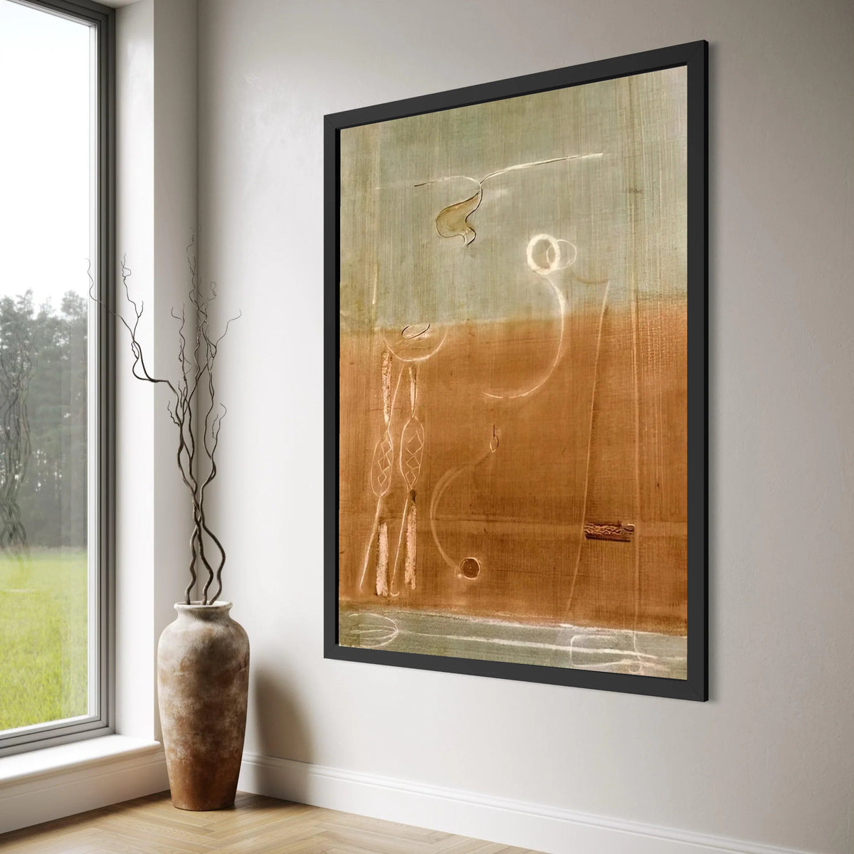 Abstract Minimalist Canvas, Rothko Wall Art, Earth Tone Canvas, Modern Abstract Home Decor, Contemporary Art Canvas, Ready to Hang Print Art