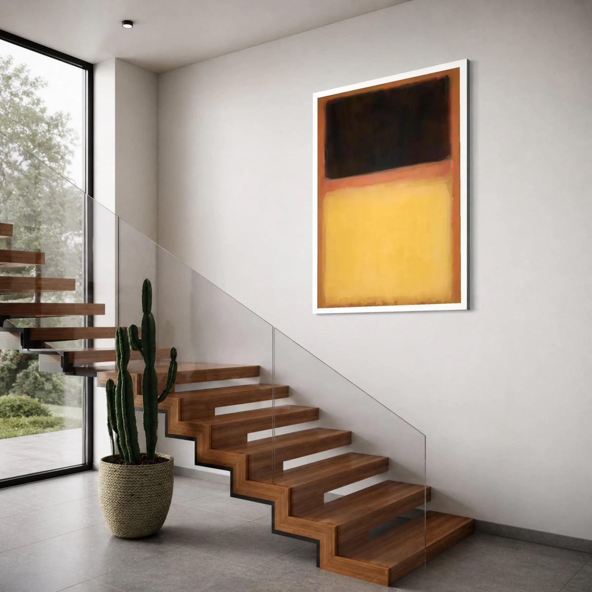 Modern Abstract Canvas Wall Art, Mark Rothko Style, Color Block Canvas, Minimalist Wall Decoration, Home Living Room Art Print Art