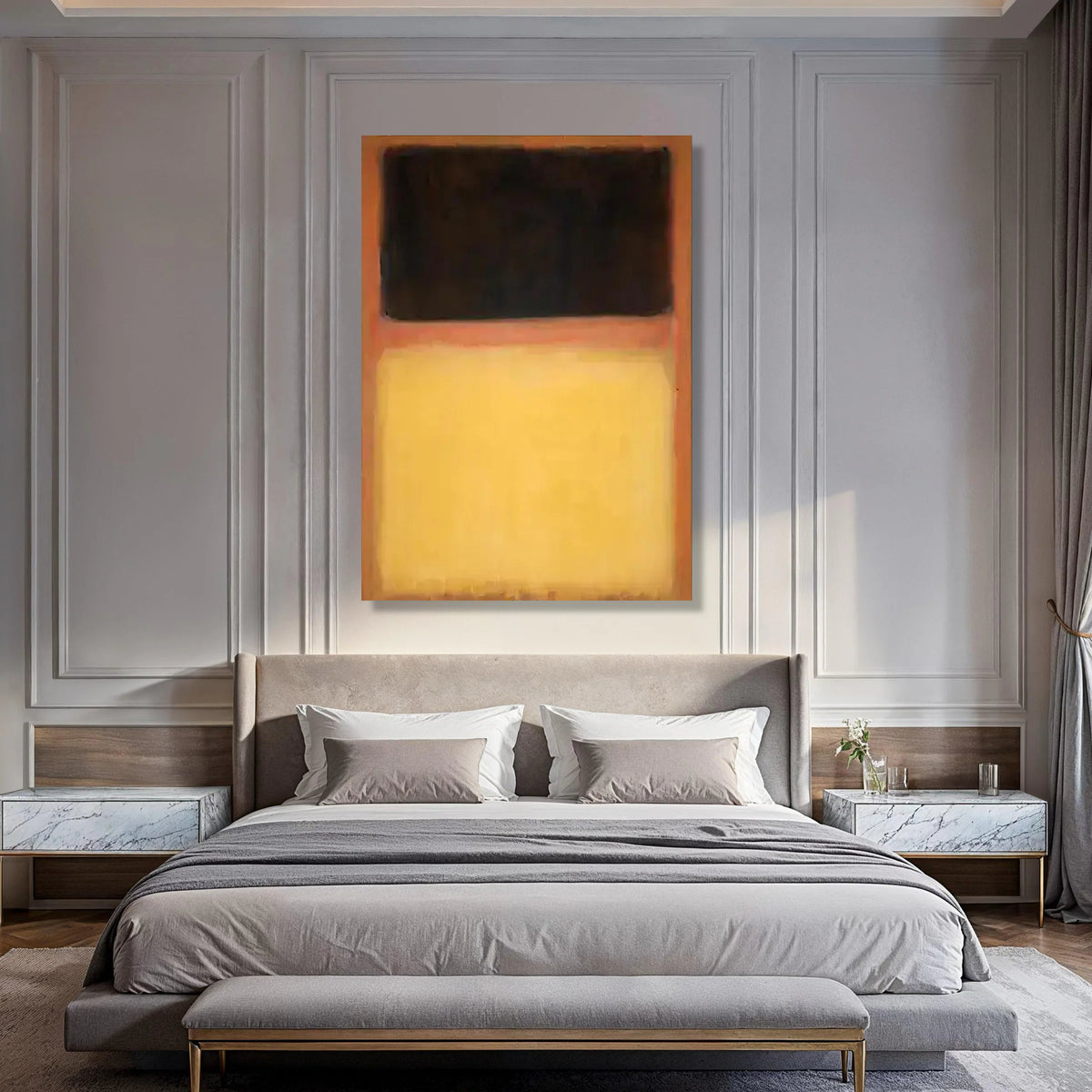 Modern Abstract Canvas Wall Art, Mark Rothko Style, Color Block Canvas, Minimalist Wall Decoration, Home Living Room Art Print Art