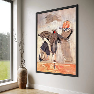 Abstract Surrealist Canvas Art, Modern Fine Art Painting, Unique Wall Decoration, Contemporary Home Canvas Print Art