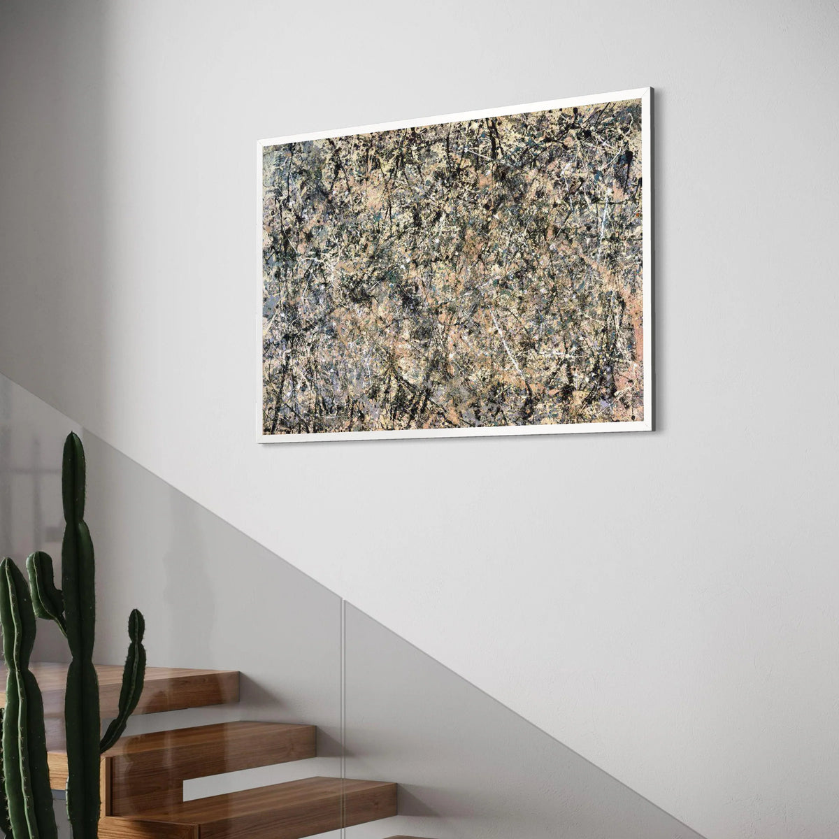 Abstract Expressionism Canvas, Modern Splatter Paint Wall Art, Dynamic Drip Design, Contemporary Home Decoration, Artistic Canvas Print Art