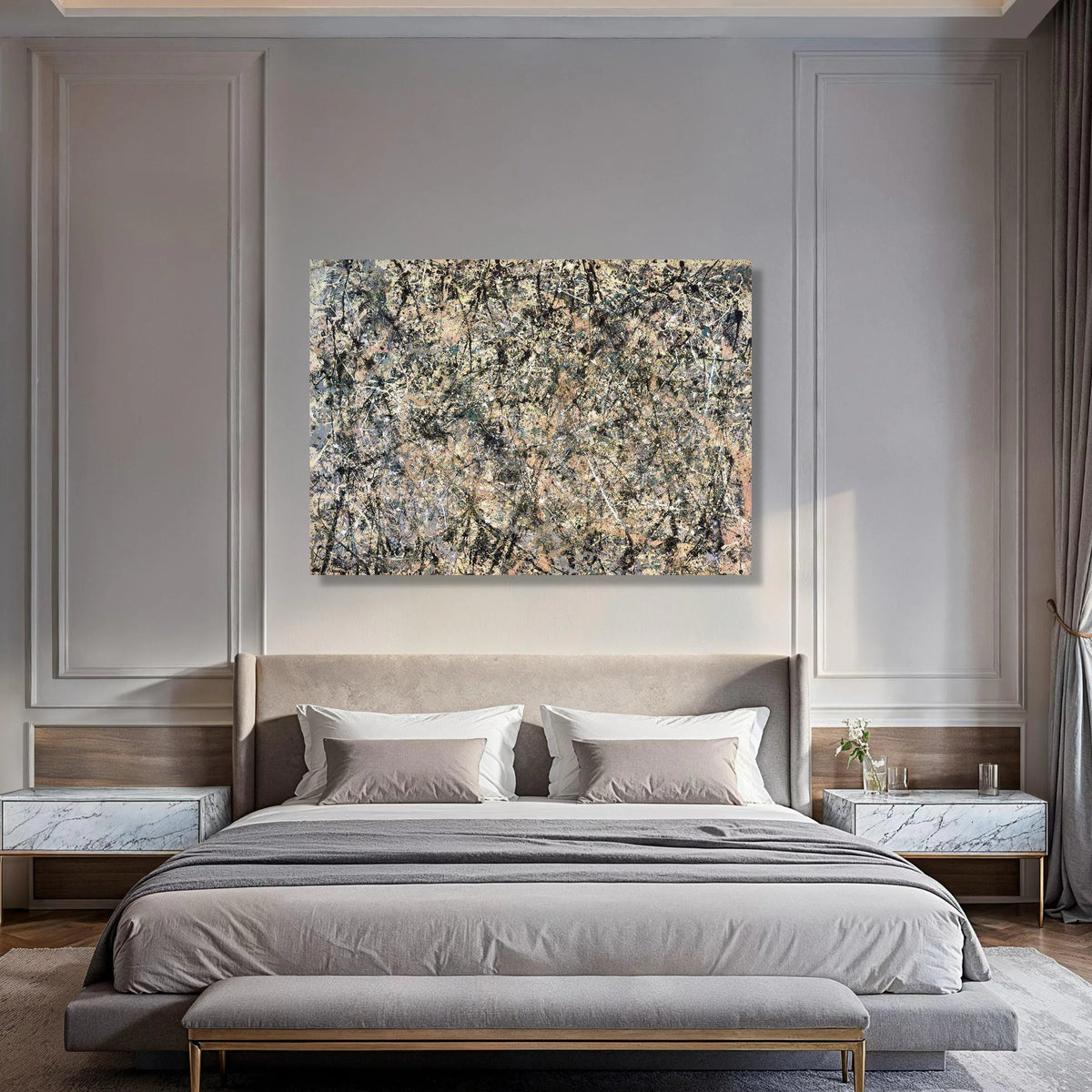 Abstract Expressionism Canvas, Modern Splatter Paint Wall Art, Dynamic Drip Design, Contemporary Home Decoration, Artistic Canvas Print Art