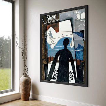 Abstract Silhouette Canvas, Modern Figurative Wall Art, Contemporary Home Decoration, Artistic Canvas Print, Living Room Wall Print Art