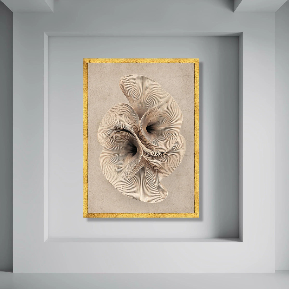 Abstract Organic Form Canvas, Neutral Tones Wall Art, Modern Home Decoration, Contemporary Canvas Design, Minimalist Art Print Print Art