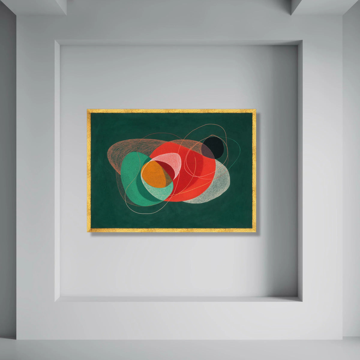 Abstract Modern Art Canvas, Colorful Shapes Wall Art, Geometric Home Decoration, Contemporary Design Canvas, Vibrant Living Room Print Art