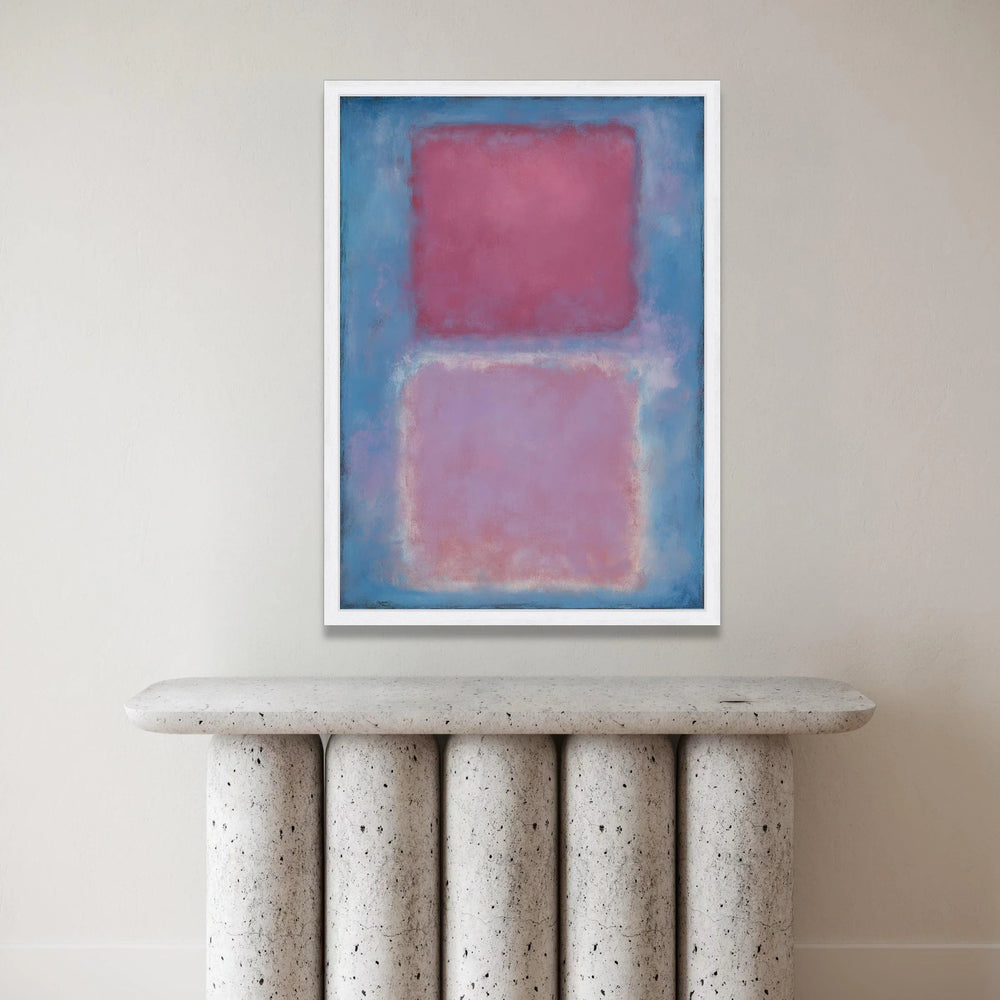 Mark Rothko Abstract Canvas Wall Art, Modern Color Field Painting, Pink Blue Minimalist Decor, Contemporary Artistic Canvas Print Art
