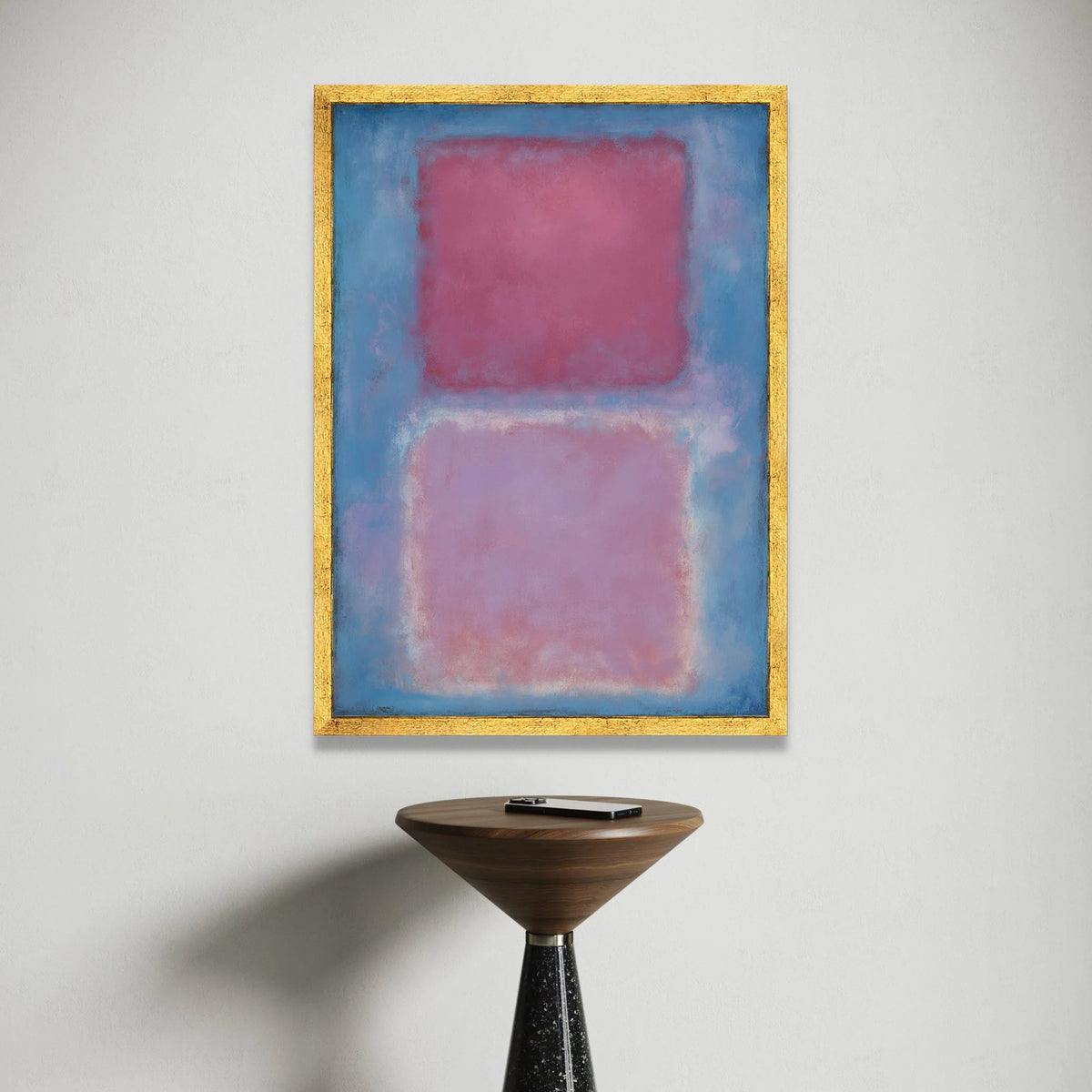 Mark Rothko Abstract Canvas Wall Art, Modern Color Field Painting, Pink Blue Minimalist Decor, Contemporary Artistic Canvas Print Art