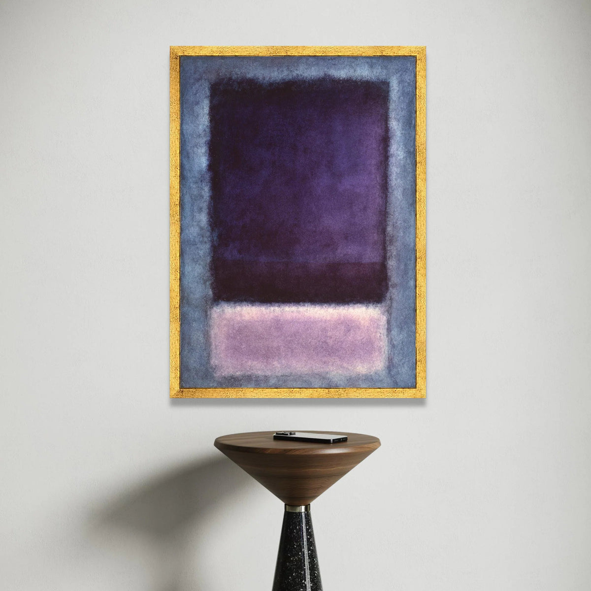 Mark Rothko Abstract Canvas, Deep Purple and Lavender Color Field Wall Art, Modern Minimalist Home Decoration Canvas Print Art