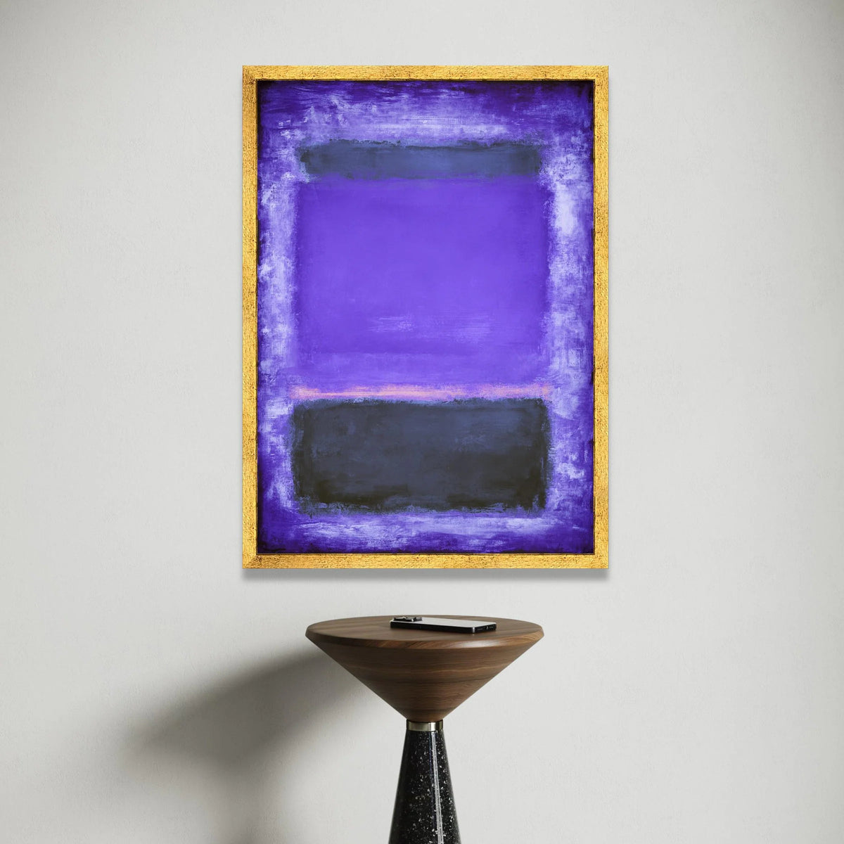 Mark Rothko Abstract Canvas Wall Art, Purple Black Color Field Painting, Modern Expressionist Canvas, Mid Century Modern Canvas Print Art