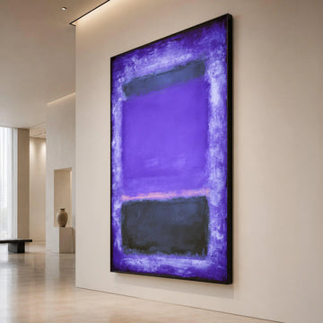 Mark Rothko Abstract Canvas Wall Art, Purple Black Color Field Painting, Modern Expressionist Canvas, Mid Century Modern Canvas Print Art