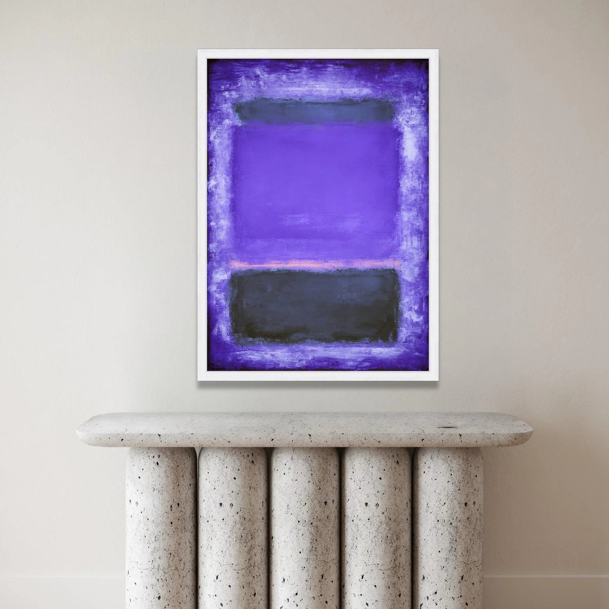 Mark Rothko Abstract Canvas Wall Art, Purple Black Color Field Painting, Modern Expressionist Canvas, Mid Century Modern Canvas Print Art