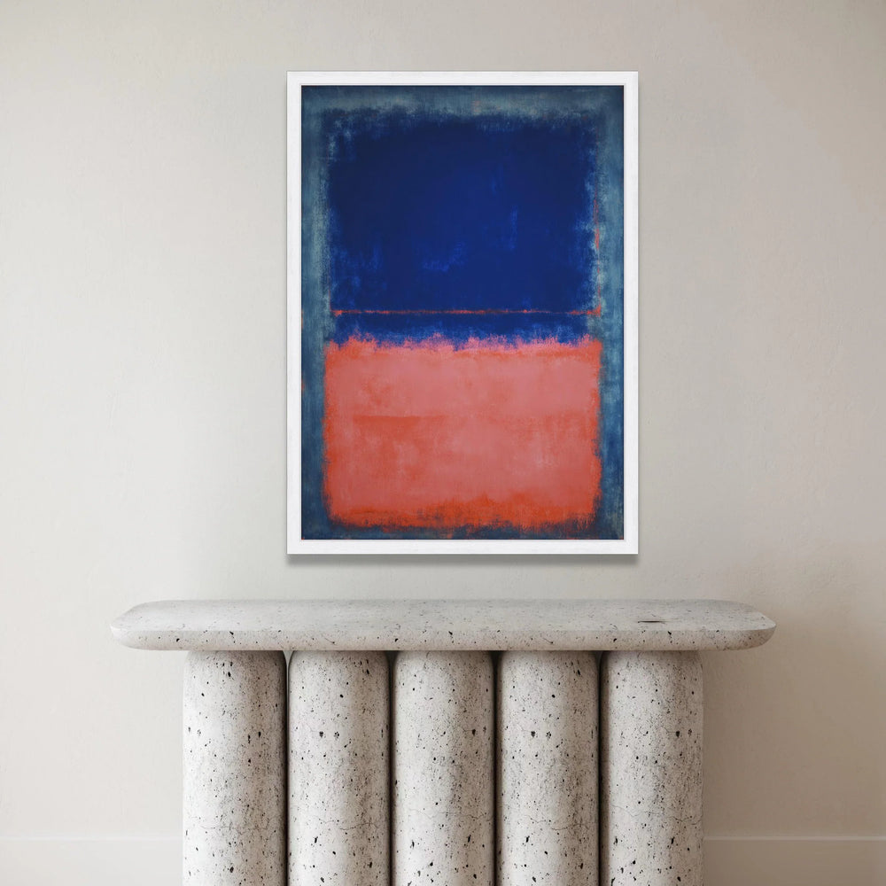 Mark Rothko Abstract Expressionism Canvas, Modern Blue and Red Wall Art, Color Field Painting, Contemporary Home Decor, Canvas Print Art