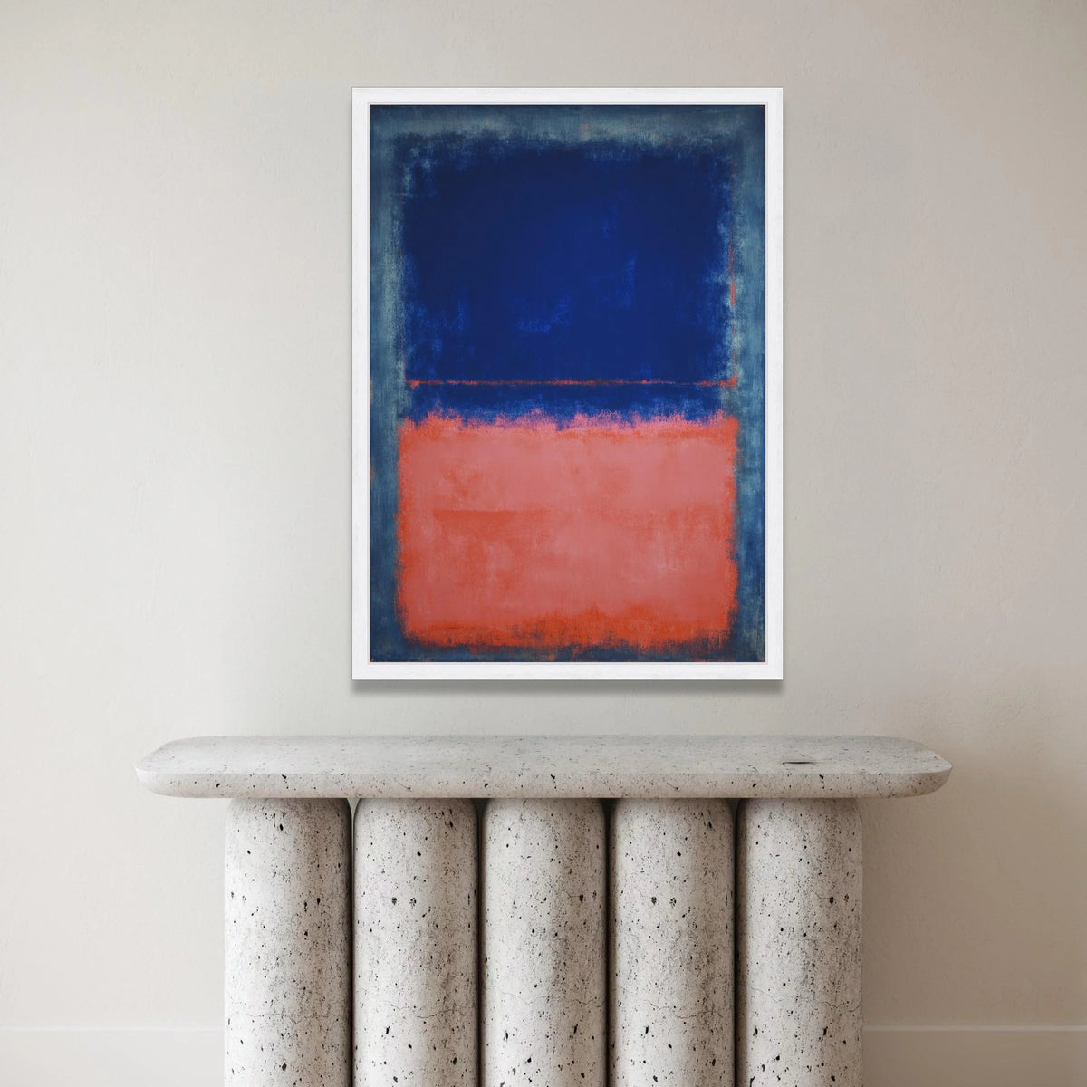 Mark Rothko Abstract Expressionism Canvas, Modern Blue and Red Wall Art, Color Field Painting, Contemporary Home Decor, Canvas Print Art