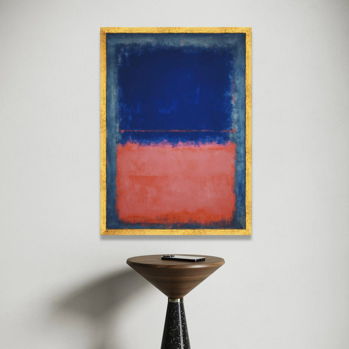 Mark Rothko Abstract Expressionism Canvas, Modern Blue and Red Wall Art, Color Field Painting, Contemporary Home Decor, Canvas Print Art